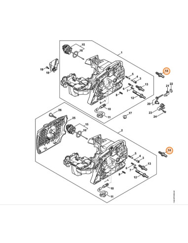 Tornillo con collar D9/M8 STIHL