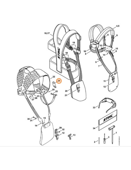 Brida de fijación STIHL