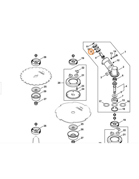 Casquillo distanciador STIHL