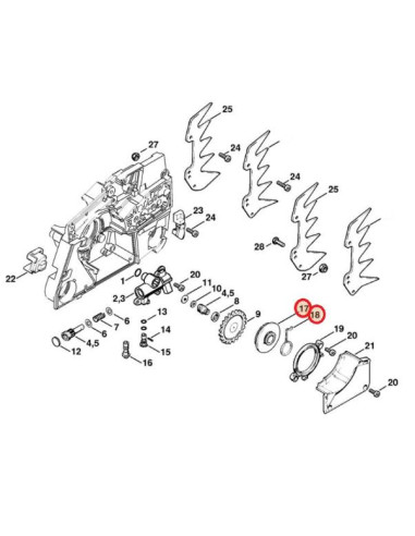 Engranaje recto STIHL
