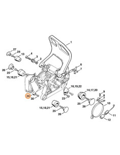Silentblock de goma STIHL 2