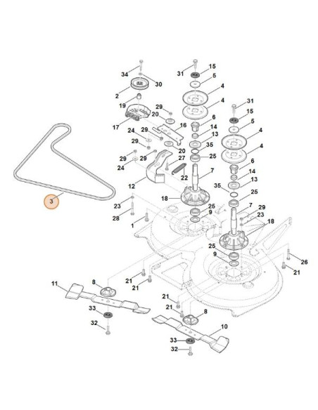 Correa trapezoidal STIHL-VIKING