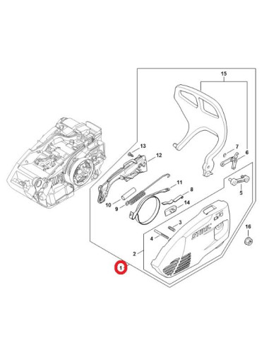Tapa del piñón de cadena motosierra STIHL
