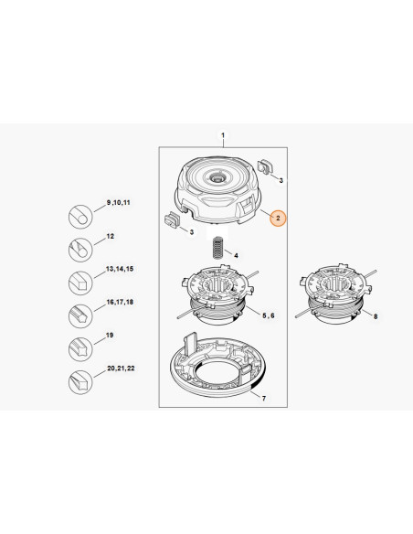Parte superior Autocut 56-2 STIHL