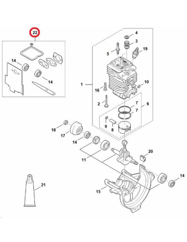 Juego juntas y retenes de motor 4-MIX® STIHL