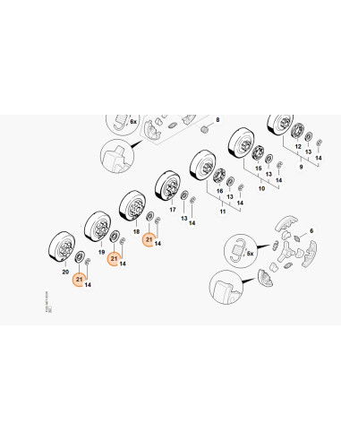 Arandela Ø 33 mm STIHL