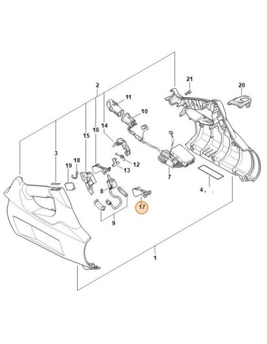 Gatillo de acelerador soplador de batería STIHL