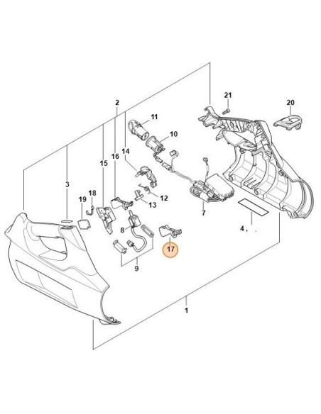 Gatillo de acelerador soplador de batería STIHL