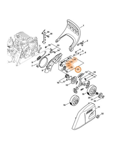 Juego de tensor de cadena motosierra STIHL