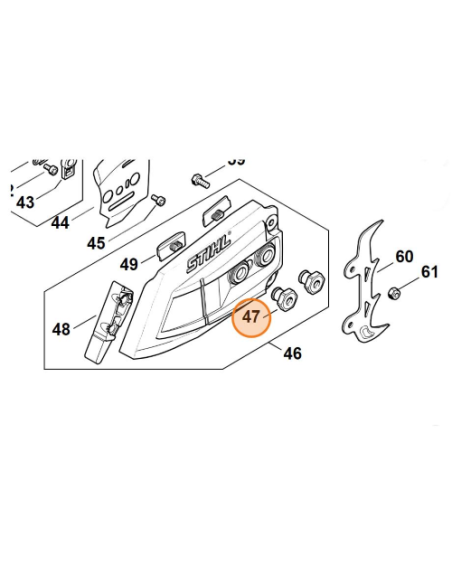 Tuerca con collar M8 STIHL