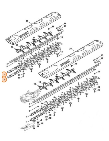 Jgo. Cuchillas 450 mm / 18" STIHL