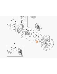 Campana arranque desbrozadora STIHL 2