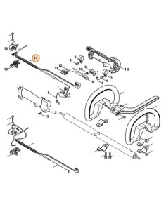 Cable de acelerador desbrozadora STIHL 2