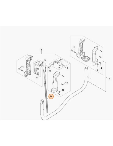 Cable de acelerador STIHL