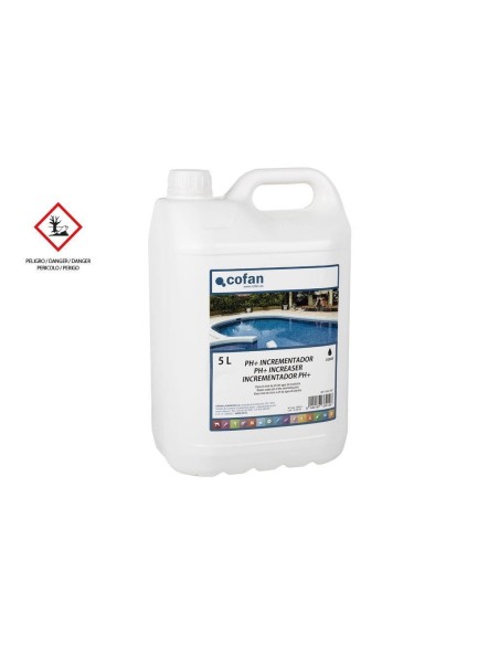 Incrementador de PH liquido de 5 litros para piscinas