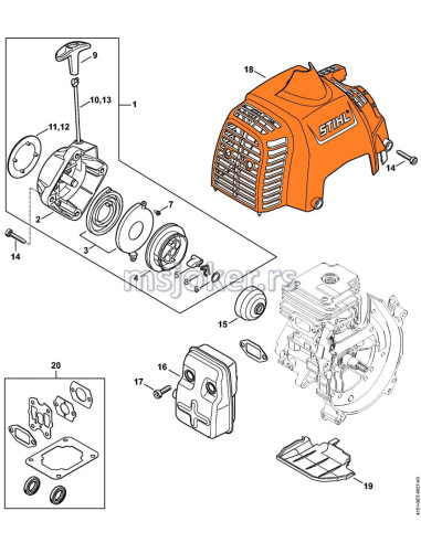Cubierta de motor STIHL