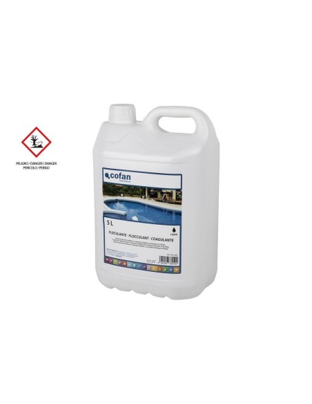 Floculante liquido de 5 litros para piscinas