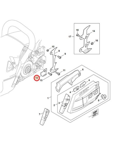 Retenedor de cadena motosierra STIHL