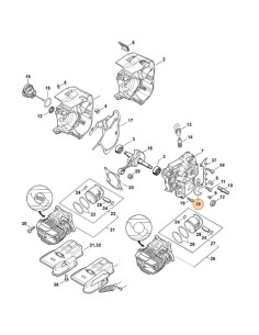 Retenedor de cadena motosierra STIHL 2