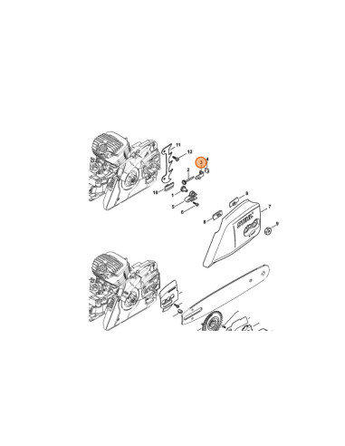 Pasador de tensado de cadena motosierra STIHL