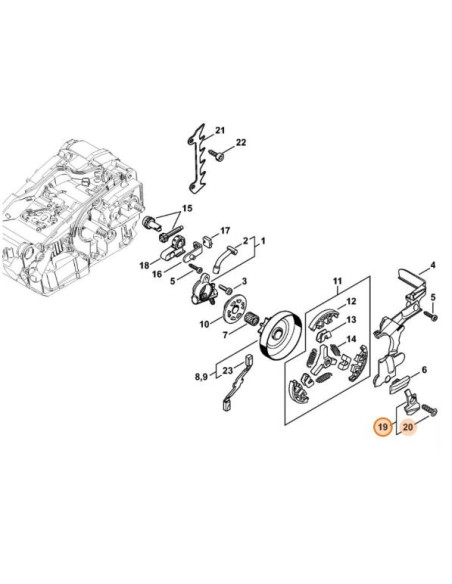 Retenedor de cadena motosierra STIHL