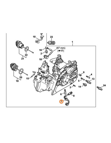 Tubo flexible de aceite STIHL