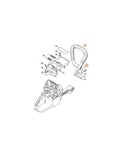 Manillar tubular con tubo flexible STIHL