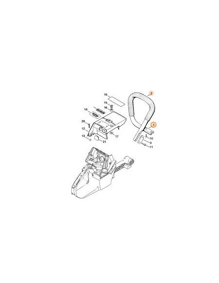 Manillar tubular con tubo flexible STIHL