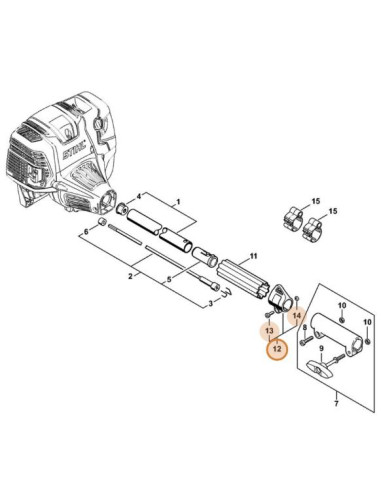 Ojal de anclaje arnés máquina STIHL