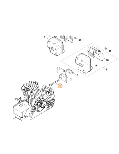 Tornillo M5X65 silencioso STIHL