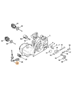 Latiguillo flexible filtro combustible motosierra STIHL 2