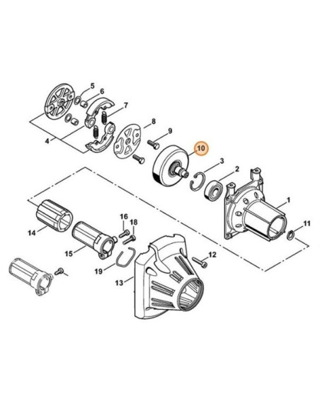 Tambor de embrague desbrozadora STIHL