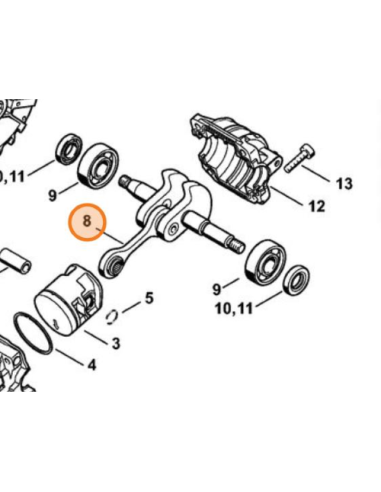 Cigüeñal motosierra STIHL