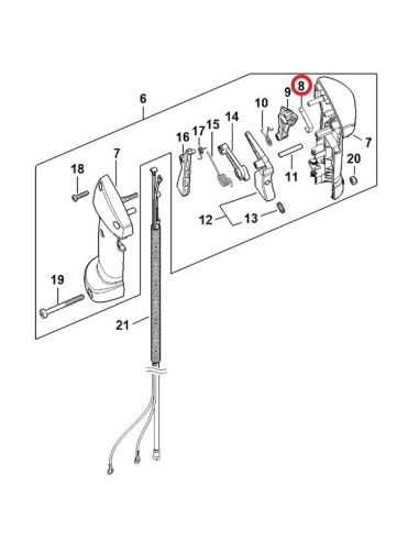 Resorte de contacto empuñadura STIHL