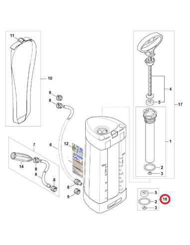 Juego de juntas reparación bomba STIHL