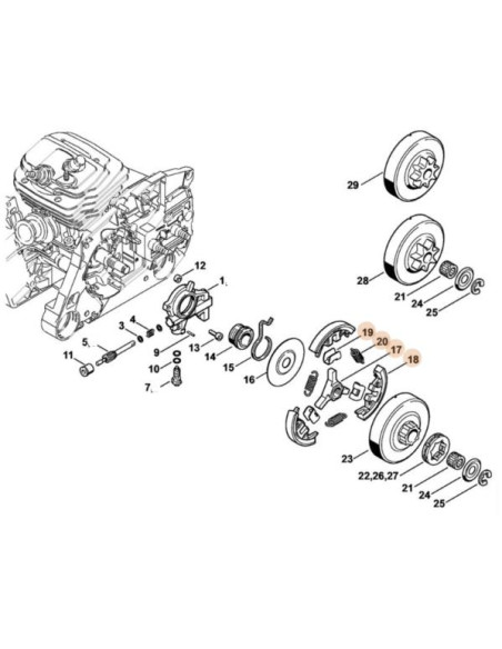 Embrague motosierra STIHL