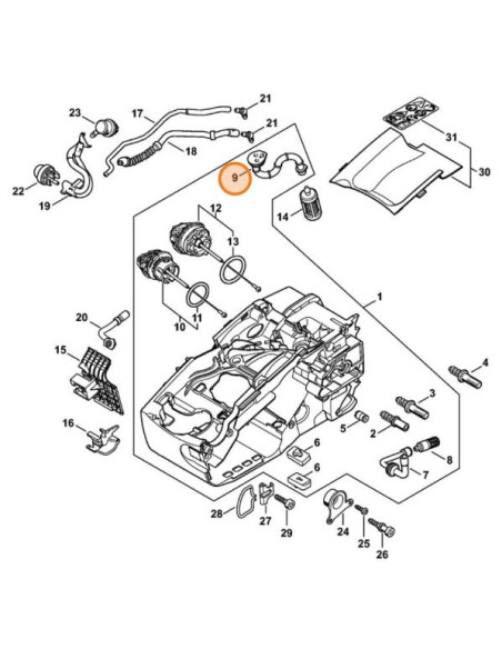 Latiguillo de combustible motosierra STIHL