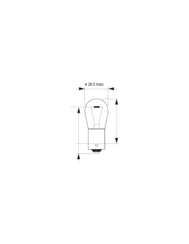 Lampara 12VP21W (BA15s)