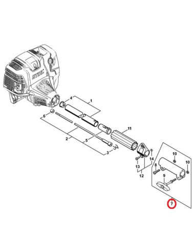 Brida de unión desbrozadora combi STIHL