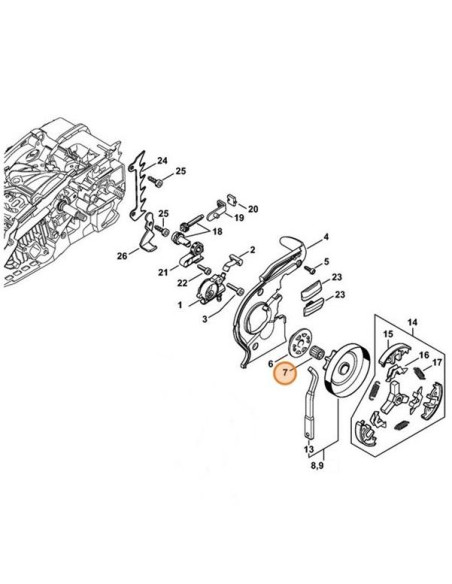 Rodamiento de agujas STIHL