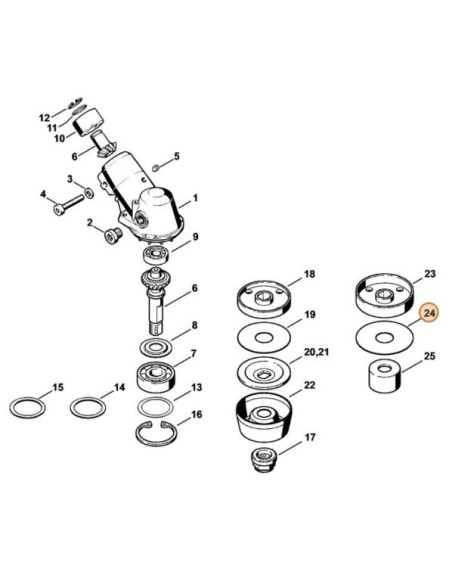 Arandela plato de apriete 65mm desbrozadora STIHL