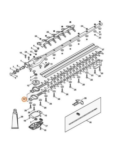 Juego de cuchillas 60cm Cortasetos de altura STIHL