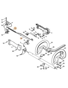 Cable de acelerador desbrozadora STIHL 2