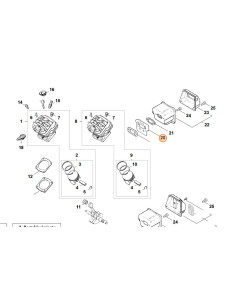 Chapa de refrigeración motosierra STIHL 2