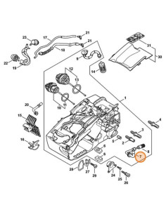 Latiguillo bomba de aceite motosierra STIHL 2