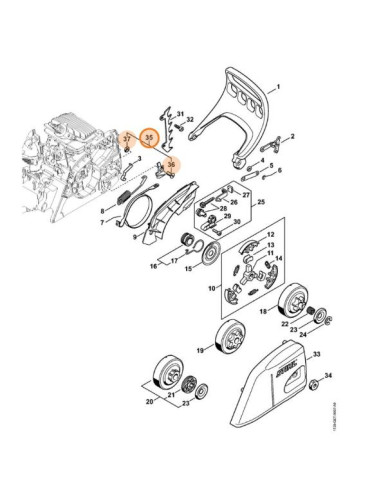 Retenedor de cadena motosierra STIHL