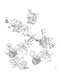 Retén de cigüeñal motosierra STIHL 2