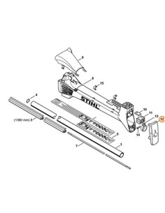 Soporte delantero carcasa A.V. manillar desbrozadora STIHL 2
