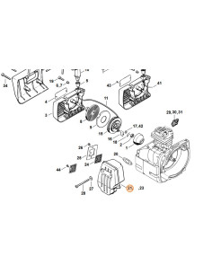 Silenciador desbrozadora STIHL 2